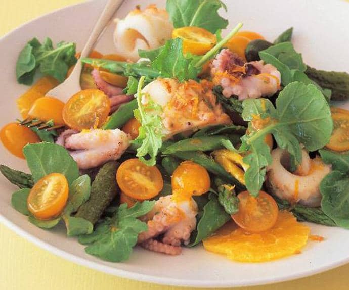 BBQ Squid and Octopus Salad - Key Nutrition