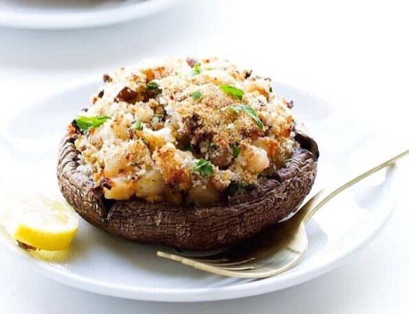 breakfast and trout mushroom bowls