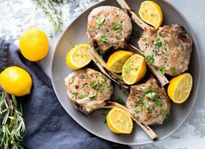 lemon herb veal chops