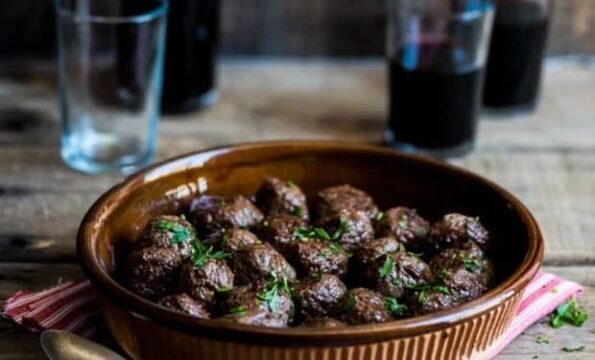 ostrich meatballs