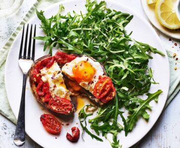 smoky egg stuffed mushrooms