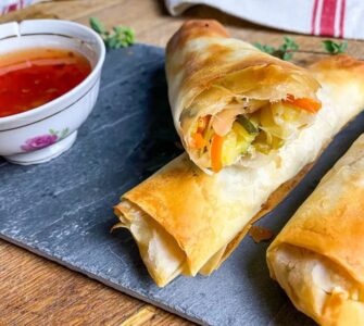 baked vietnamese spring rolls