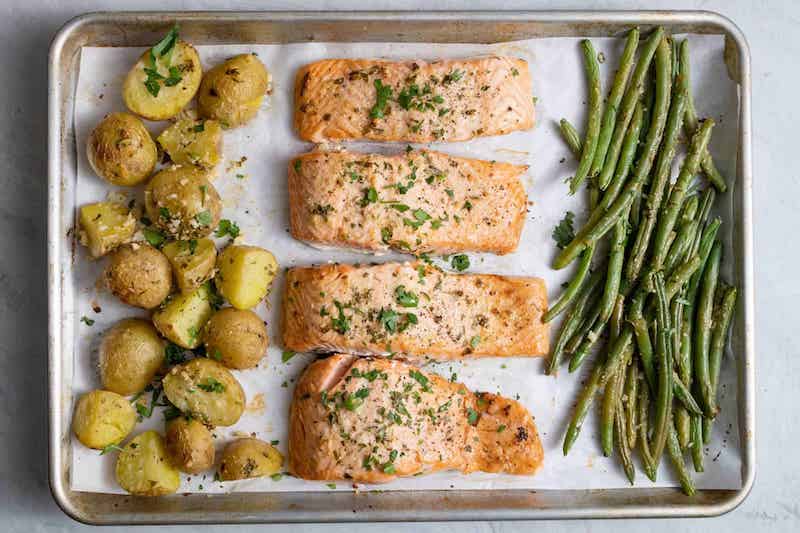 one pan salmon